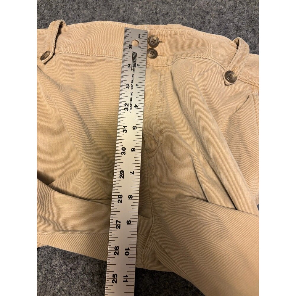 Lauren Ralph Lauren Size 6 Tan Cargo Pants 100% Cotton Zip Pockets Utility - Picture 6 of 7